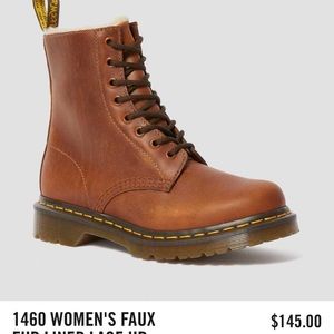 Brown doc marten boots